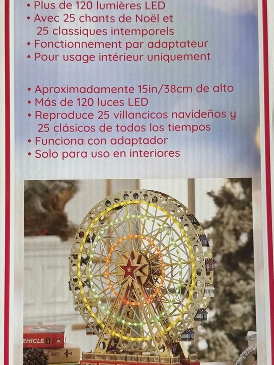 Mr Christmas Grand Ferris Wheel 15 Gold Label LED 50 Songs Animated - Picture 7 of 16